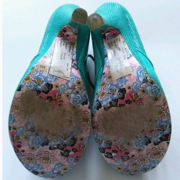 Irregular Choice Green Lace up Heels - Picture 7 of 7
